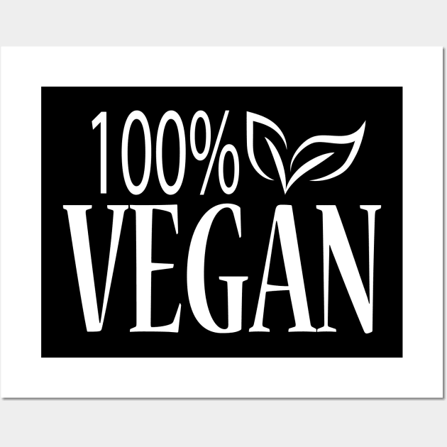 100% Vegan Wall Art by JevLavigne